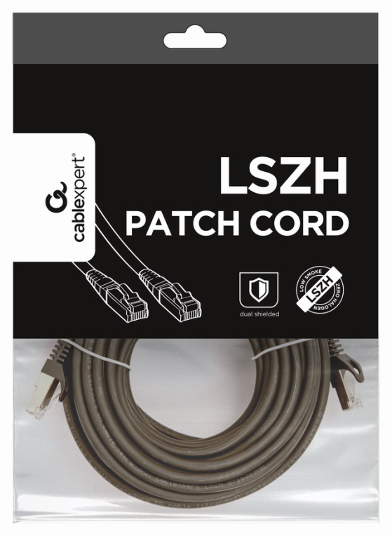 CABLE RED S-FTP GEMBIRD CAT 6A LSZH NEGRO 10M