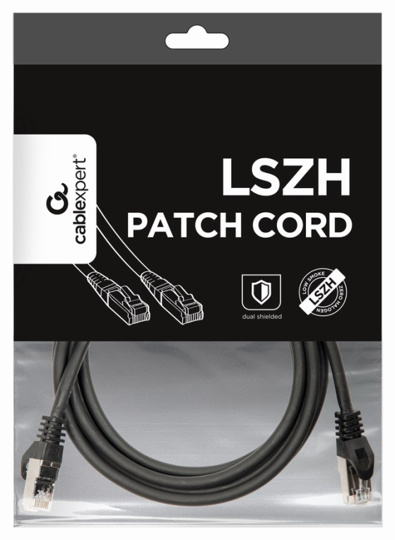 CABLE RED S-FTP GEMBIRD CAT 6A LSZH NEGRO 2M - detalle