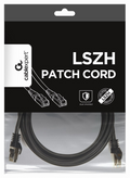 CABLE RED S-FTP GEMBIRD CAT 6A LSZH NEGRO 3M