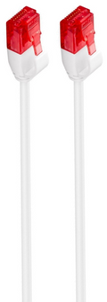 CABLE RED SLIM EWENT CAT6 U/UTP 0,25M BLANCO