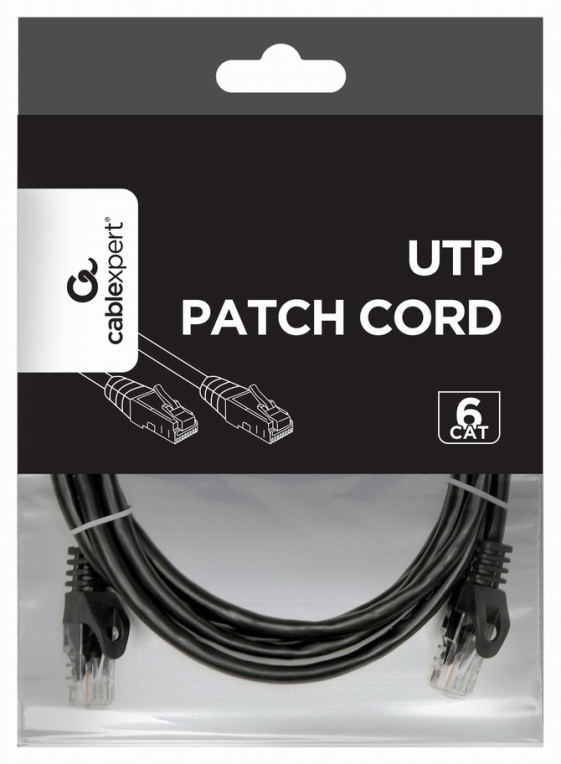 CABLE RED UTP GEMBIRD CAT 6 NEGRO 2M - detalle