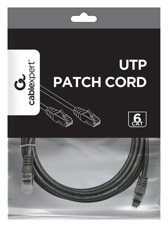 CABLE RED UTP GEMBIRD CAT 6 NEGRO 3M - detalle