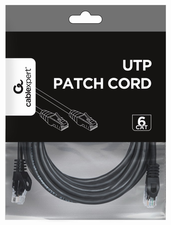 CABLE RED UTP GEMBIRD CAT 6 NEGRO 5M - detalle