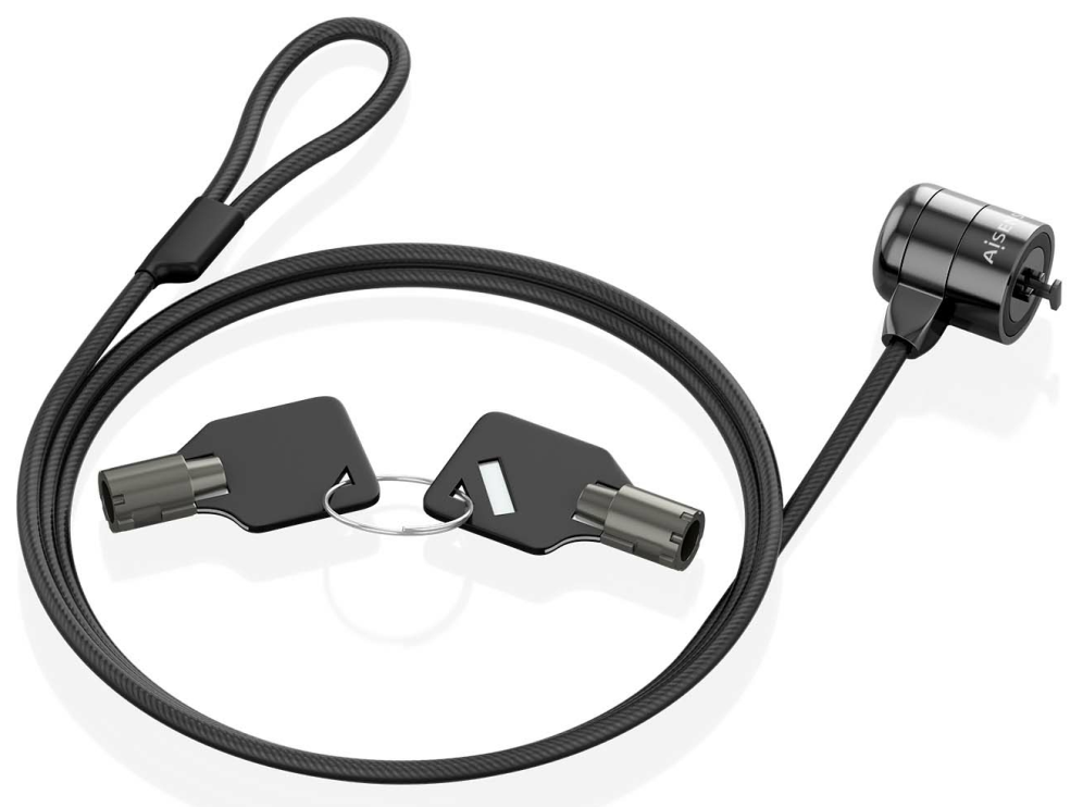 CABLE SEGURIDAD AISENS CERRADURA LLAVE 1.5M