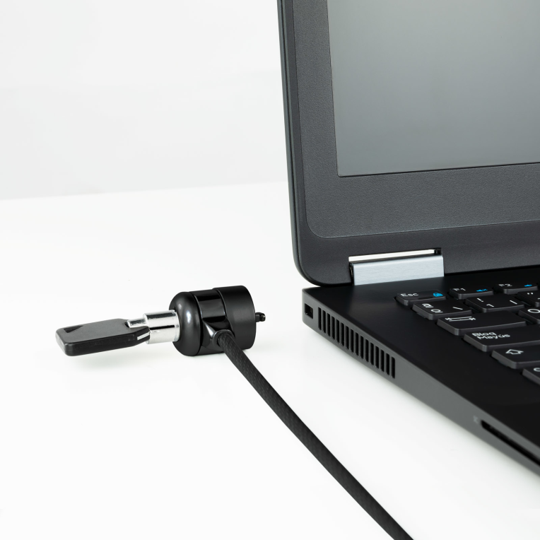 CABLE SEGURIDAD TOOQ CON LLAVE PARA PORTATILES 1.5M - detalle