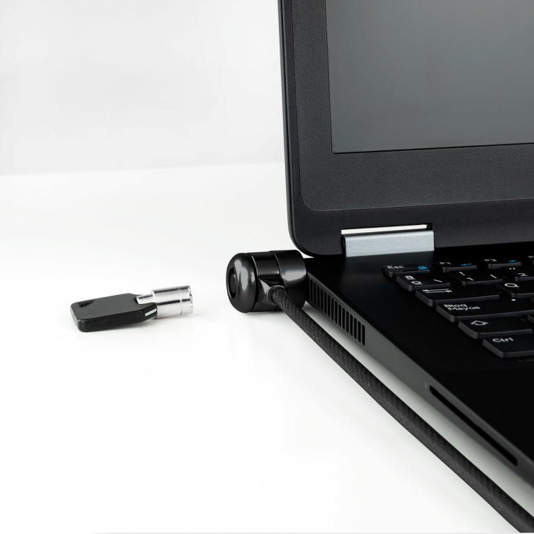 CABLE SEGURIDAD TOOQ CON LLAVE PARA PORTATILES 1.5M - detalle