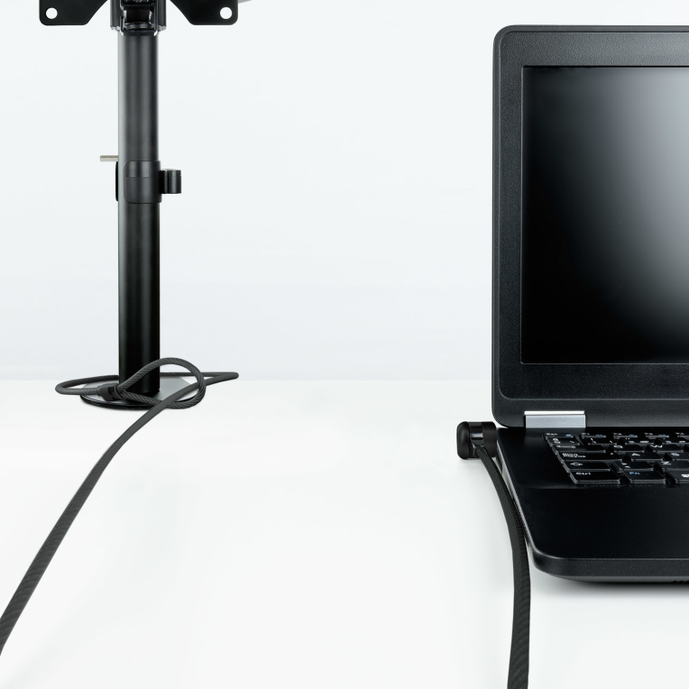 CABLE SEGURIDAD TOOQ CON LLAVE PARA PORTATILES 1.5M - detalle