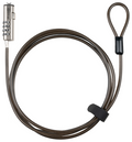 TooQ Cable de Seguridad Tipo NANO con Combinación para Portátiles 1.5 metros. Gris Oscuro