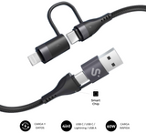 SUBBLIM CABLE TOP 4IN1 60W C-C-L-A 1m