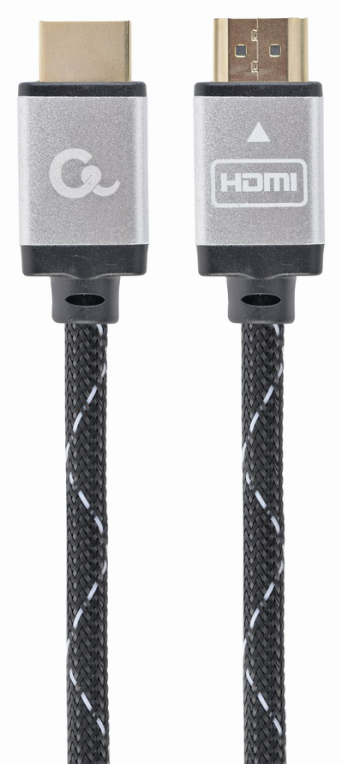 CABLE TRENZADO HDMI 2.0 4K 60HZ GEMBIRD SELECT PLUS SERIES CON ETHERNET 2M NEGRO