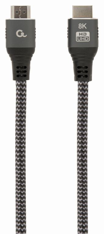 CABLE TRENZADO HDMI 2.1 8K 60HZ GEMBIRD SELECT PLUS SERIES CON ETHERNET 1M NEGRO