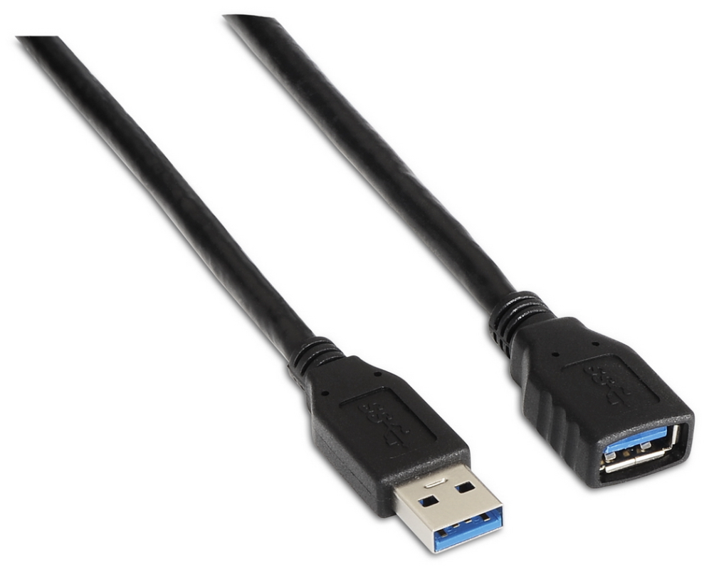 CABLE USB 3.0 AISENS TIPO A M-A H NEGRO 2.0M