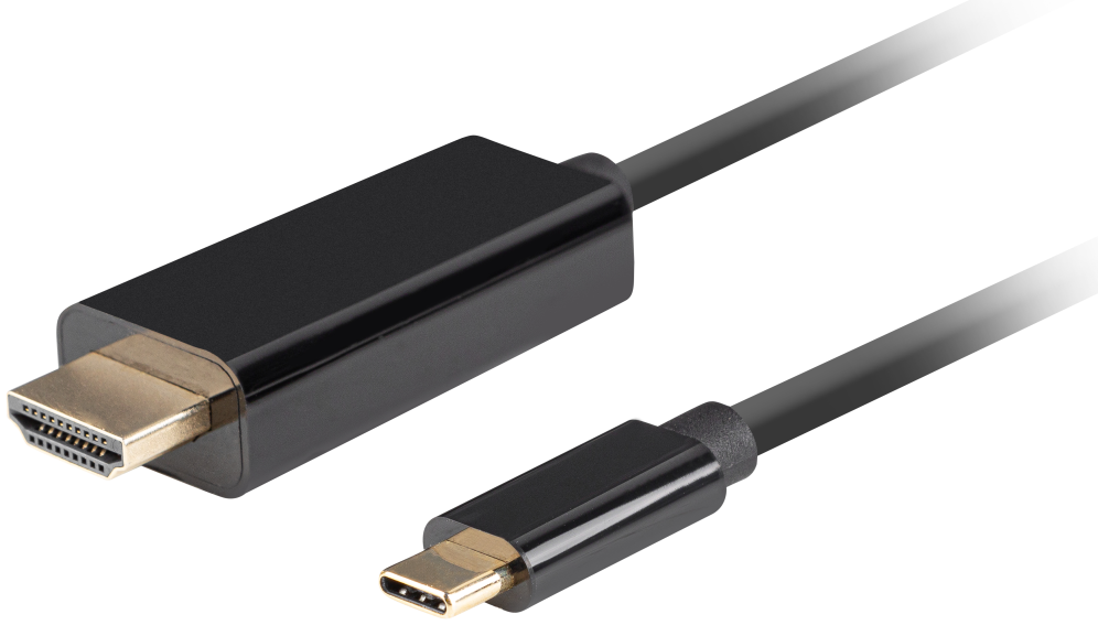 CABLE USB-C A HDMI LANBERG MACHO/MACHO 4K 60HZ 3M NEGRO