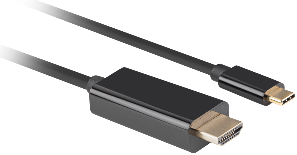 CABLE USB-C A HDMI LANBERG MACHO/MACHO 4K 60HZ 3M NEGRO - detalle