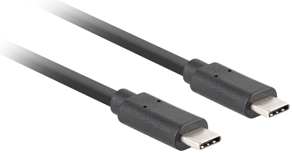 CABLE USB-C LANBERG 3.1 GEN 2 MACHO/MACHO 10GB/S PD100W 1.8M NEGRO - detalle