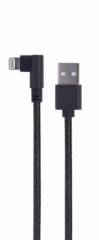 Gembird CC-USB2-AMLML-0.2M cable de conector Lightning 0.2 m Negro