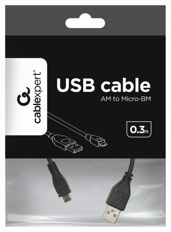 CABLE USB GEMBIRD 2.0 A MICRO USB 0,3M - detalle