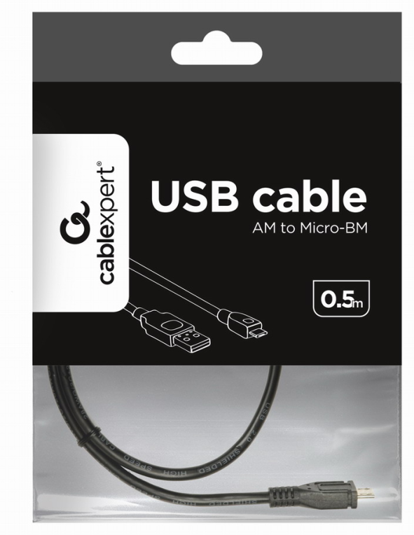 CABLE USB GEMBIRD 2.0 A MICRO USB MACHO MACHO 0,5M - detalle