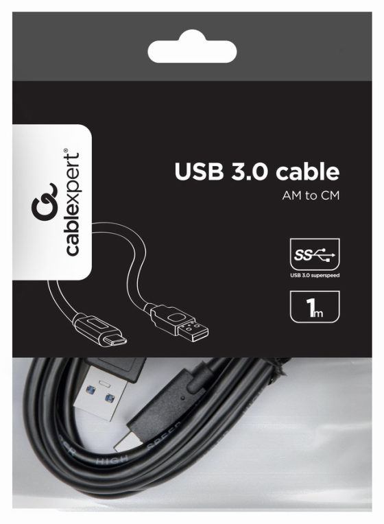 CABLE USB GEMBIRD 3.0 A TIPO C MACHO MACHO 1M - detalle