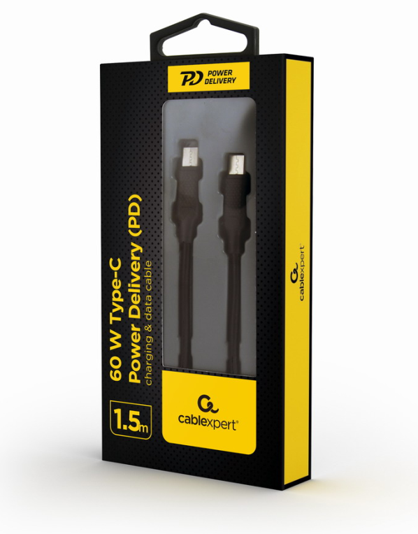 CABLE USB GEMBIRD TIPO C 2.0 MACHO MACHO 1,5M