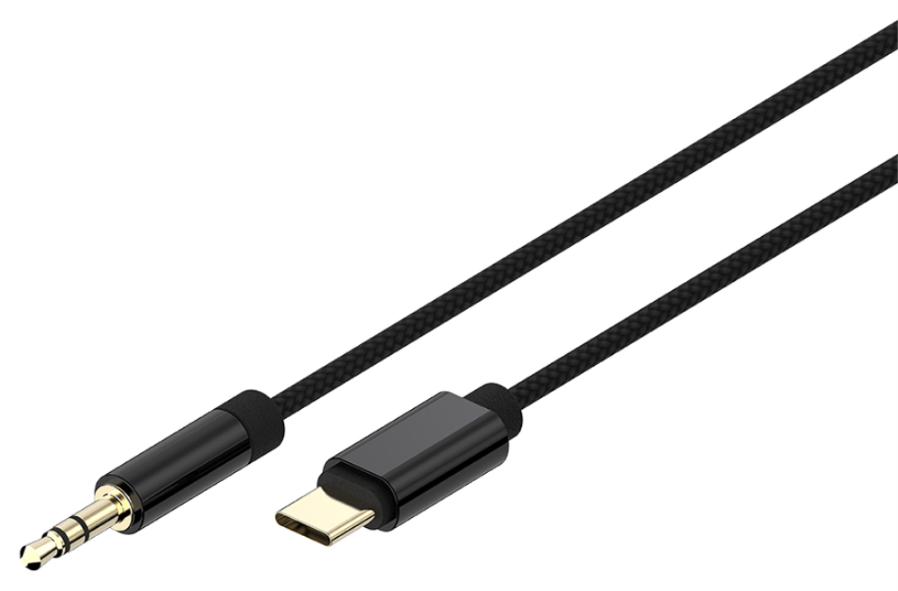 CABLE USB GEMBIRD TIPO C A AUX ESTEREO DE 3,5 MM, 1,5 M, NEGRO - detalle