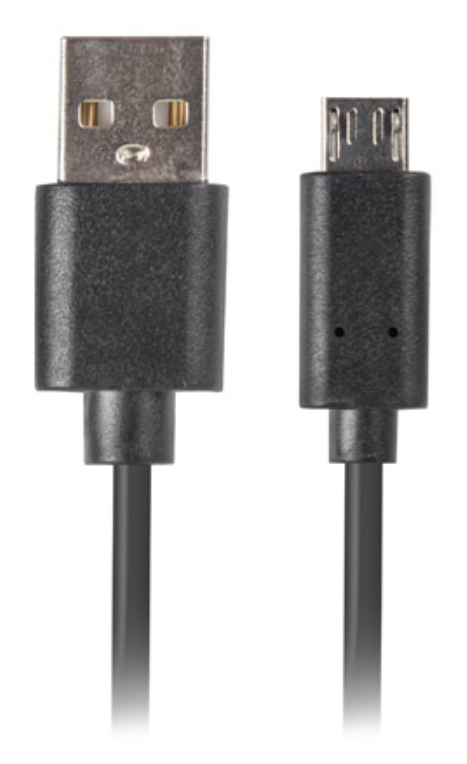 CABLE USB LANBERG 2.0 M/MICRO USB M QUICK CHARGE 3.0 1M NEGRO - detalle