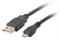 CABLE USB LANBERG 2.0 MACHO/MICRO USB MACHO 1M NEGRO