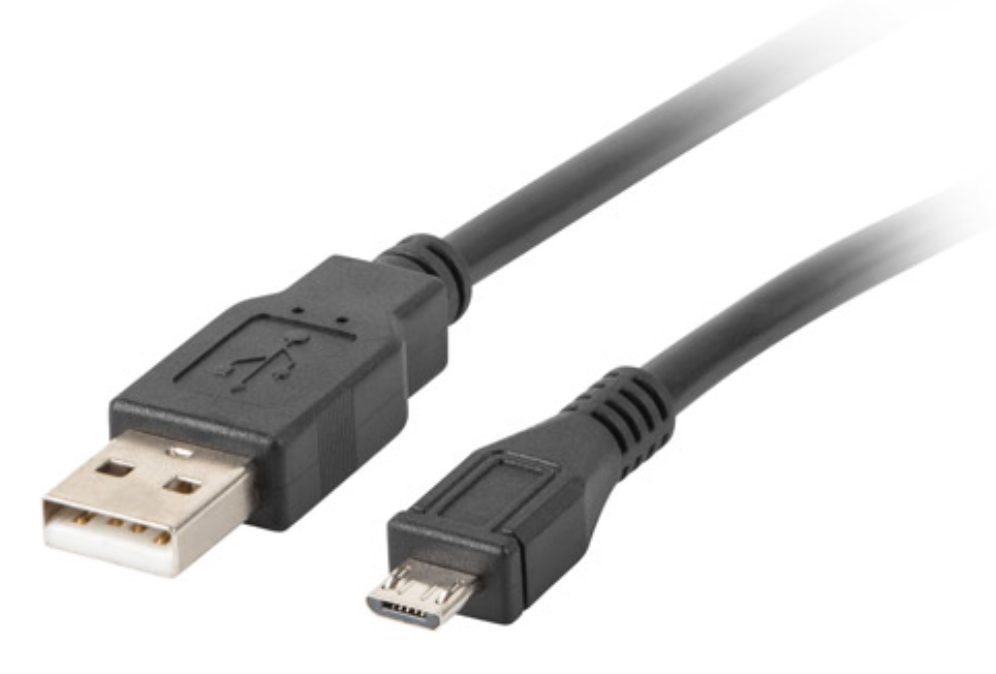 CABLE USB LANBERG 2.0 MACHO/MICRO USB MACHO 1M NEGRO