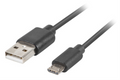 CABLE USB LANBERG 2.0 MACHO/MICRO USB MACHO QUICK CHARGE 3.0 1.8M NEGRO