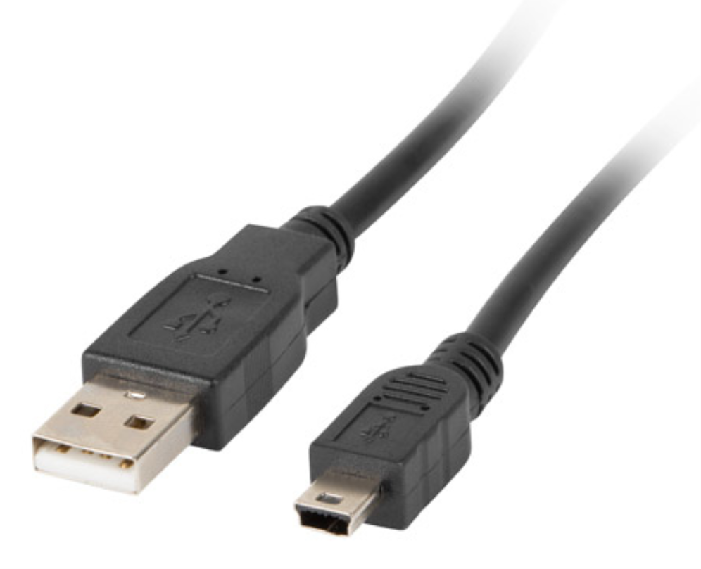 CABLE USB LANBERG 2.0 MACHO/MINI USB MACHO FERRITA 1.8M NEGRO
