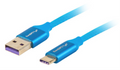 CABLE USB LANBERG 2.0 MACHO/USB C MACHO 5A 1M AZUL