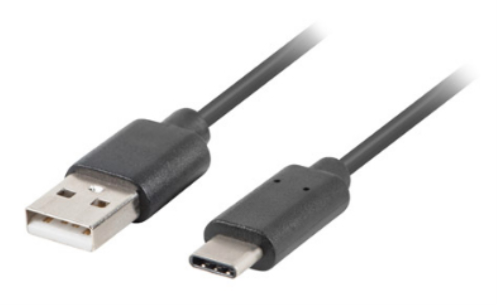 CABLE USB LANBERG 2.0 MACHO/USB C MACHO QUICK CHARGE 3.0 0.5M NEGRO - detalle