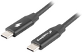 CABLE USB LANBERG 2.0 MACHO/USB C MACHO QUICK CHARGE 4.0 1.8M NEGRO