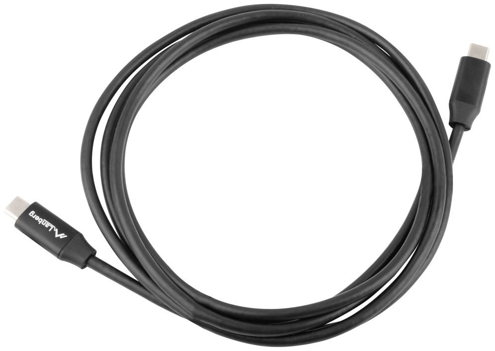CABLE USB LANBERG 2.0 MACHO/USB C MACHO QUICK CHARGE 4.0 1.8M NEGRO - detalle