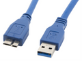 CABLE USB LANBERG 3.0 MACHO/MICRO USB MACHO 0.5M AZUL