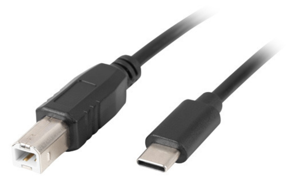 CABLE USB LANBERG USB-C M A USB-B M 2.0 1.8M FERRITA NEGRO