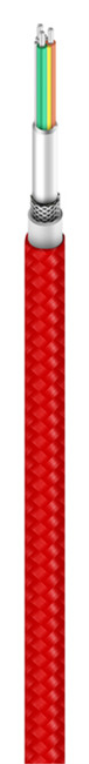 CABLE USB XIAOMI USB MACHO USB TIPO-C MACHO ROJO NEGRO - detalle