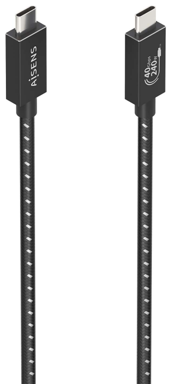 CABLE USB4 AISENS GEN3X2 40G 8K60HZ 5A 48V 240W E-MARK C/M-C/M 0.5M
