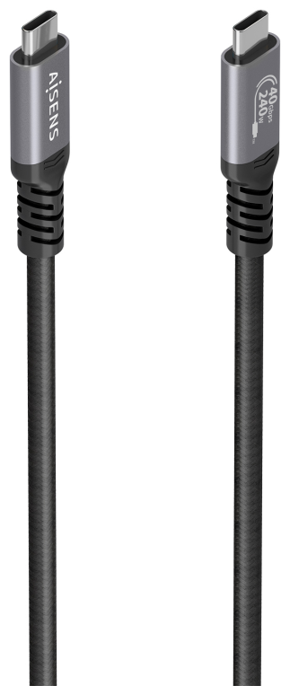 CABLE USB4 AISENS GEN3x2 40GBPS 8K60HZ 5A 48V 240W E-MARK C/M-C/M 1.5M