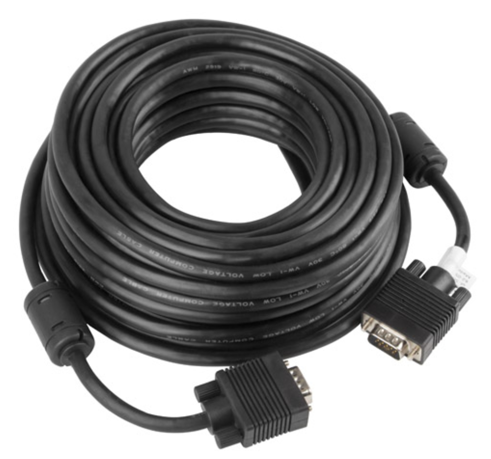 CABLE VGA LANBERG MACHO/MACHO FERRITA 15M NEGRO - detalle
