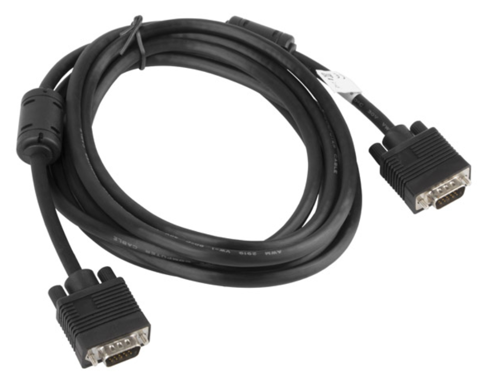 CABLE VGA LANBERG MACHO/MACHO FERRITA 3M NEGRO - detalle