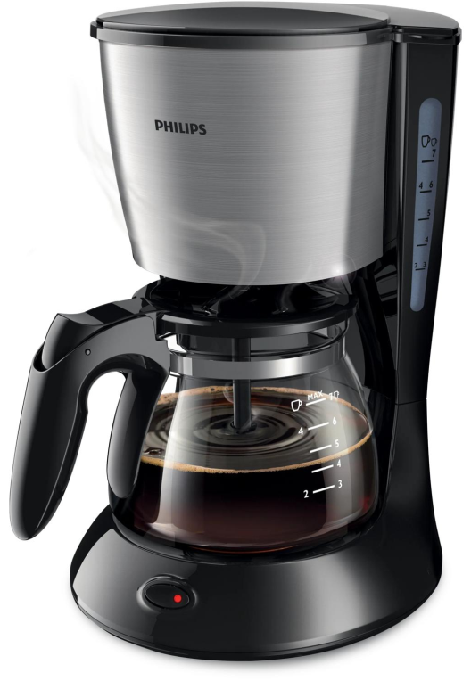 CAFETERA DE GOTEO PHILIPS HD7435/20 PARA 6 TAZAS NEGRO - detalle