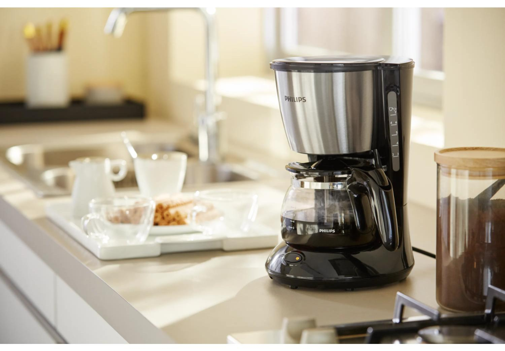 CAFETERA DE GOTEO PHILIPS HD7435/20 PARA 6 TAZAS NEGRO - detalle