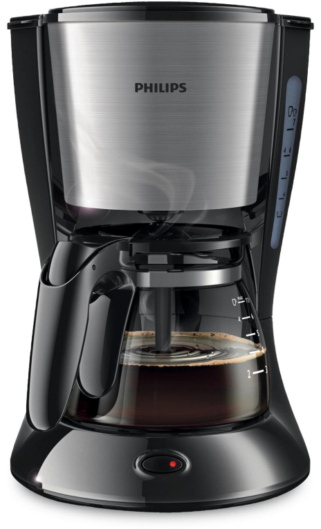 CAFETERA DE GOTEO PHILIPS HD7435/20 PARA 6 TAZAS NEGRO - detalle