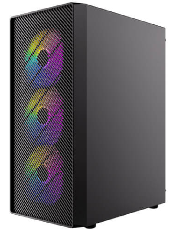 CAJA ANTEC AX26 ARGB ATX NEGRO 4XVENT 120MM 2XUSB SN FUENTE - detalle