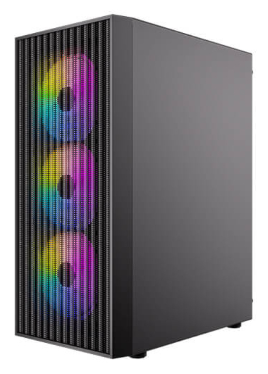 CAJA ANTEC AX27 ARGB ATX NEGRO 4XVENT 120MM 2XUSB SN FUENTE - detalle