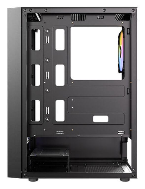CAJA ANTEC AX27 ARGB ATX NEGRO 4XVENT 120MM 2XUSB SN FUENTE - detalle