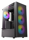 CAJA ANTEC AX27 ARGB ATX NEGRO 4XVENT 120MM 2XUSB SN FUENTE
