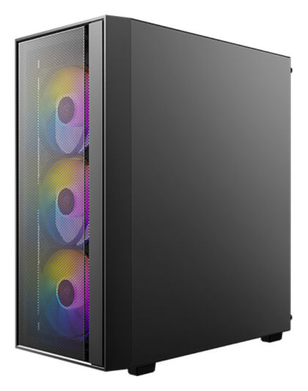 CAJA ANTEC AX65 ARGB ATX NEGRO 4XVENT 120MM 2XUSB SN FUENTE - detalle