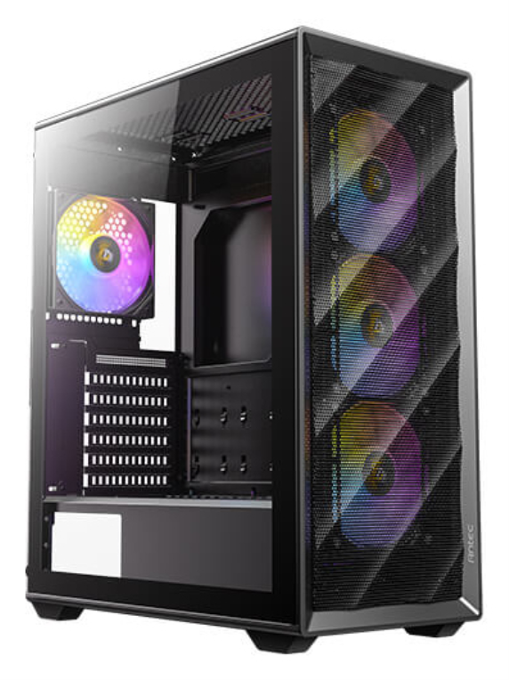 CAJA ANTEC AX85 ARGB ATX NEGRO 4XVENT 120MM 2XUSB SN FUENTE - detalle